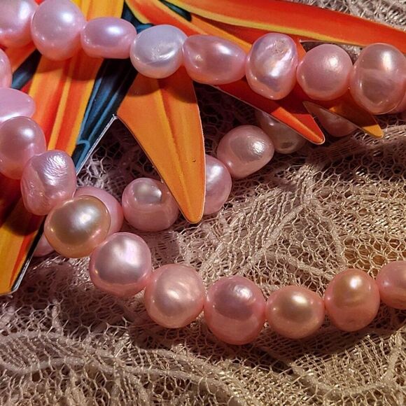 New, Austrian Crystal, Stamped Necklace, in Stainless Steel, 24 inches - Picture 3 of 11